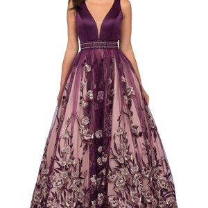 Plum Purple Prom Dress Size 2 Size 4